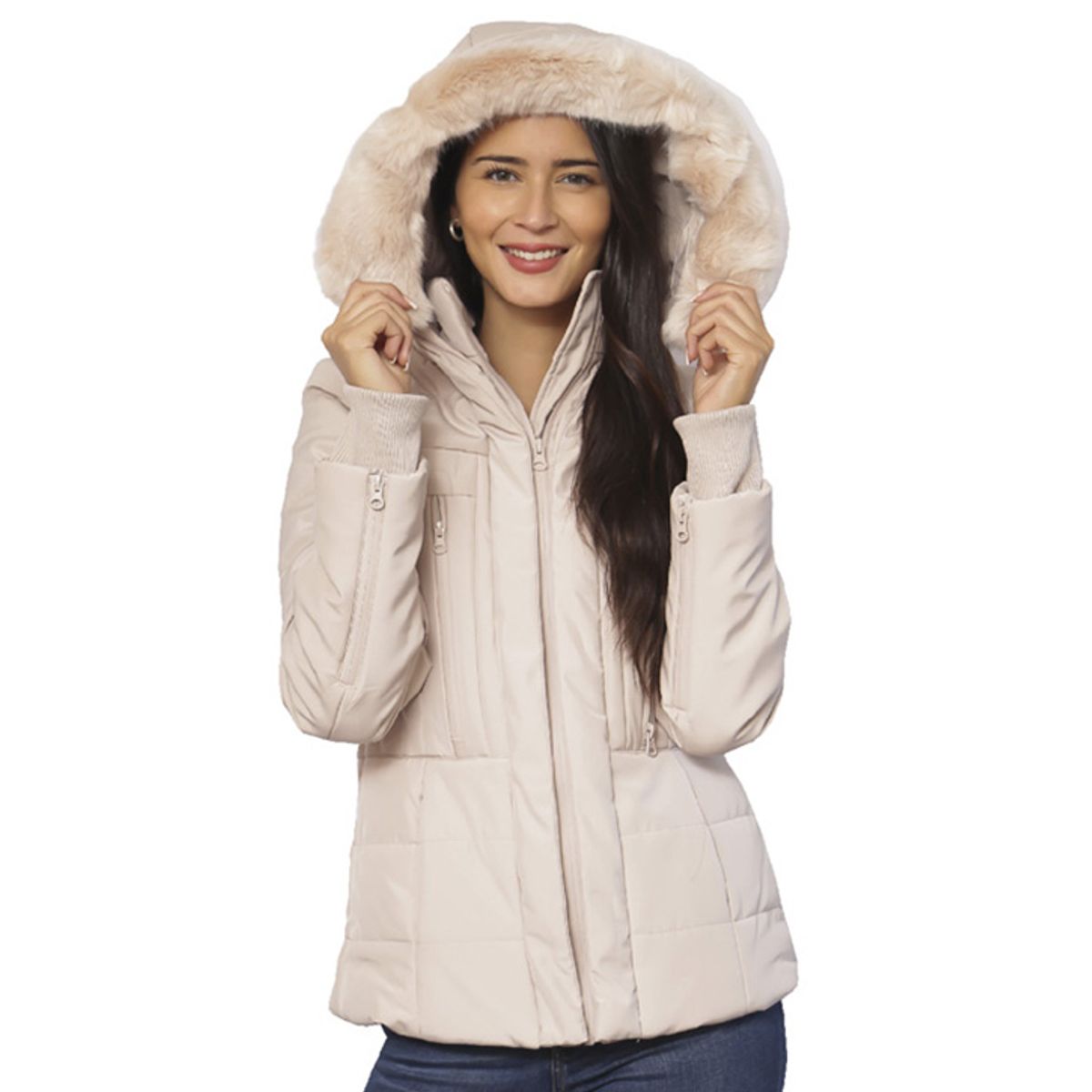 TODOPIEL - Parka Mujer Beige Todopiel
