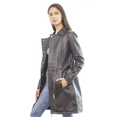 TODOPIEL - Chaqueta de Cuero Mujer Negro