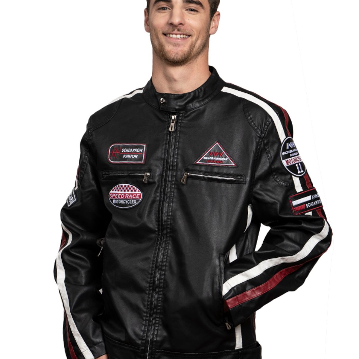 TODOPIEL - Chaqueta de Ecocuero Hombre Negro Todopiel