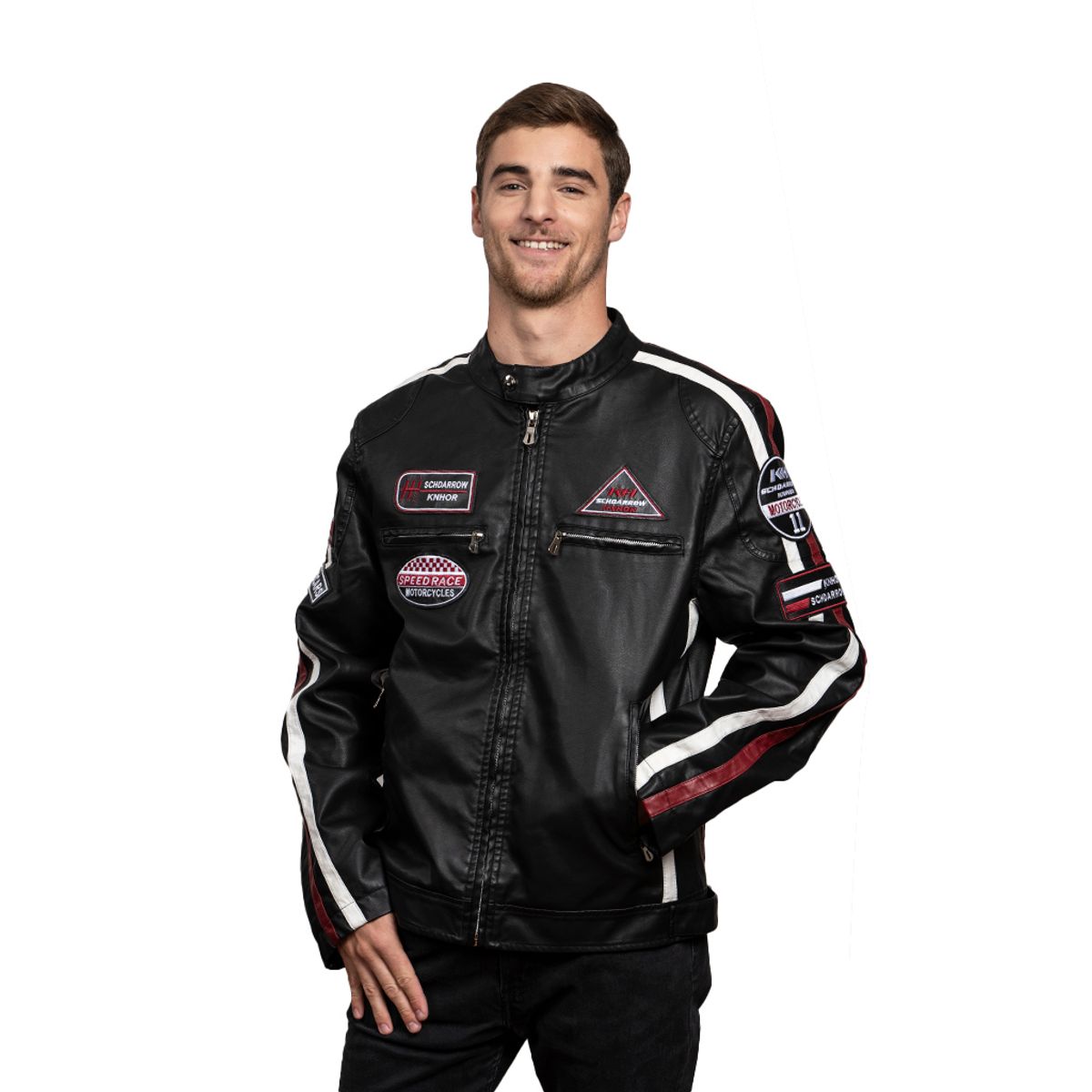 TODOPIEL - Chaqueta de Ecocuero Hombre Negro Todopiel