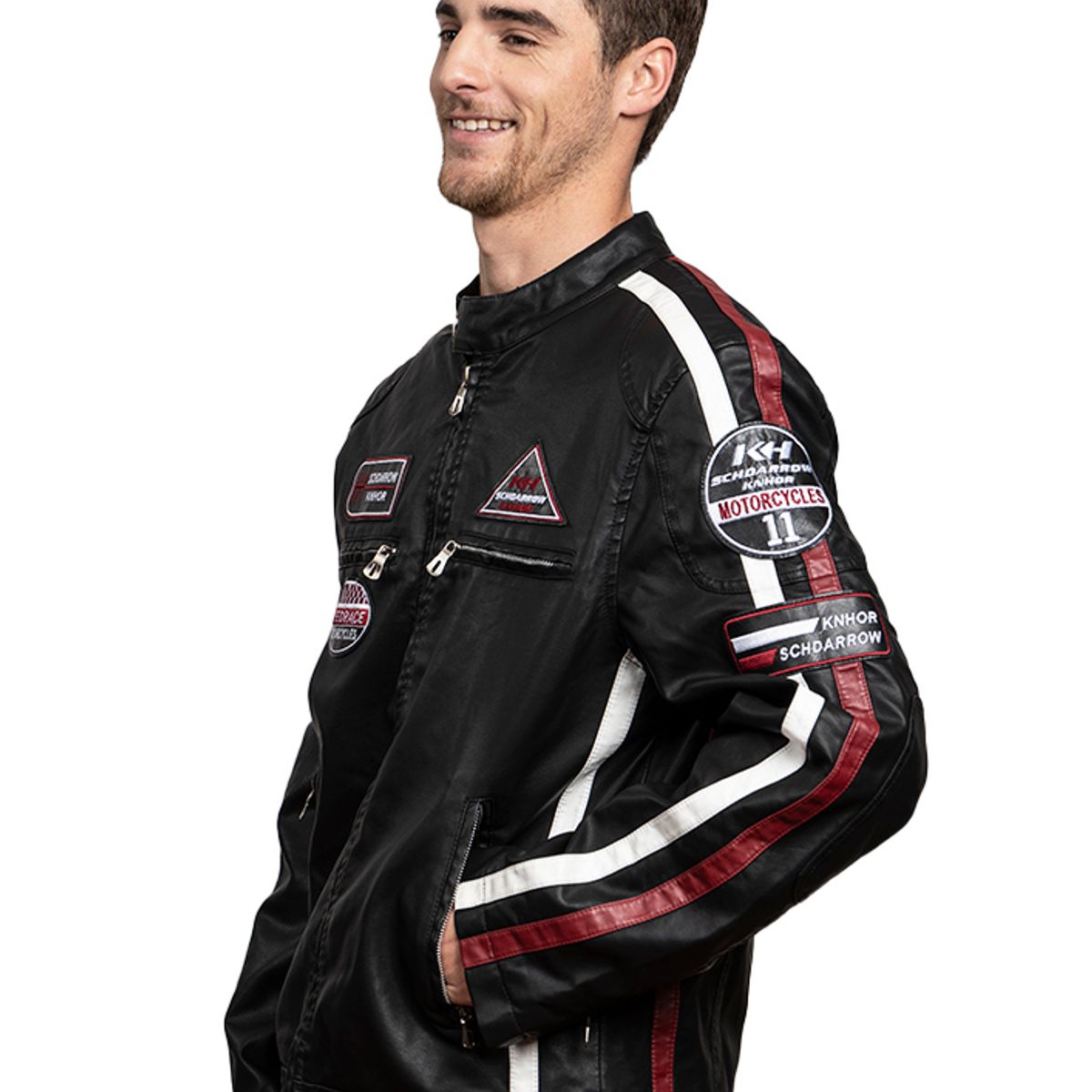 TODOPIEL - Chaqueta de Ecocuero Hombre Negro Todopiel