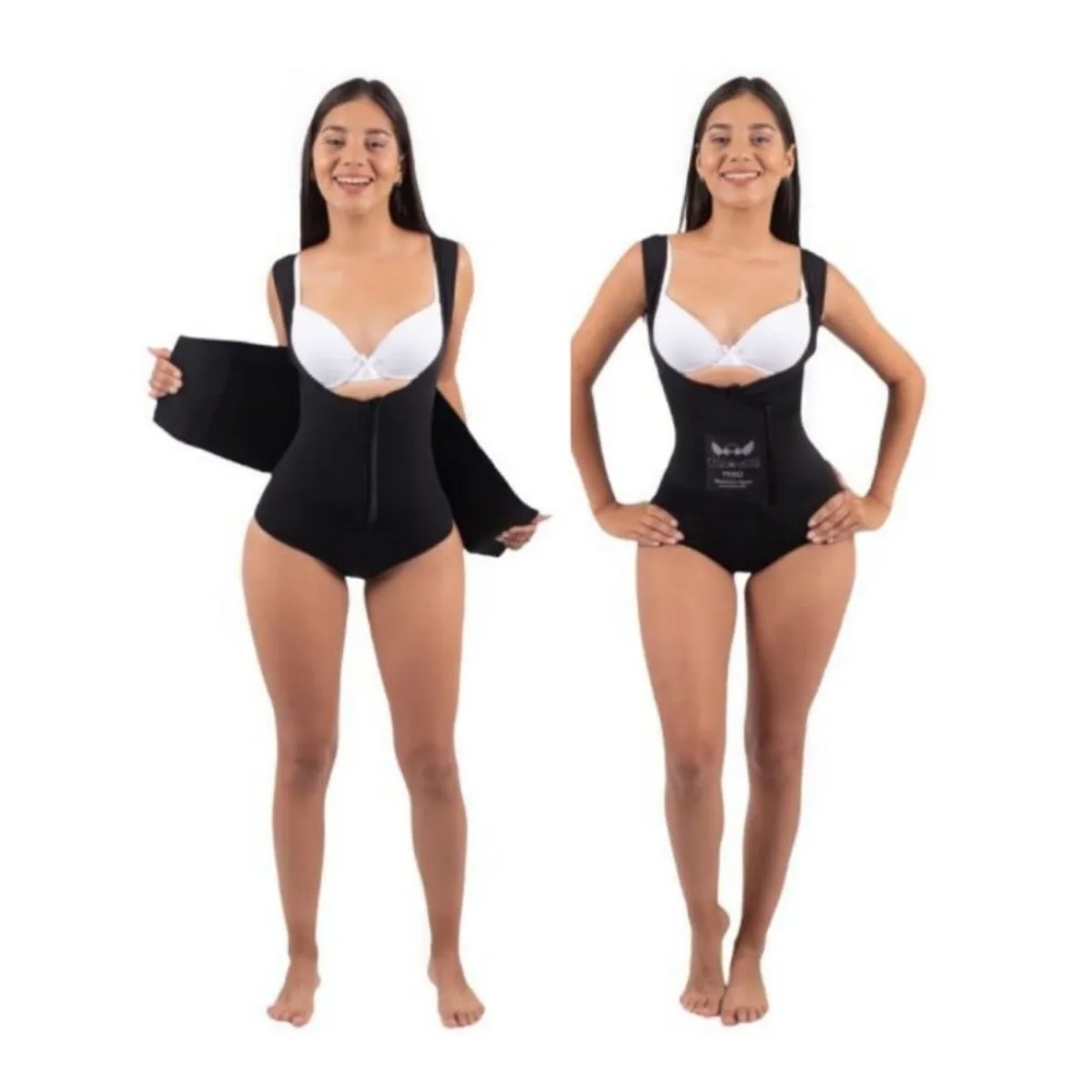 MODA KING - Faja body Moda King Originales Reloj de arena negra