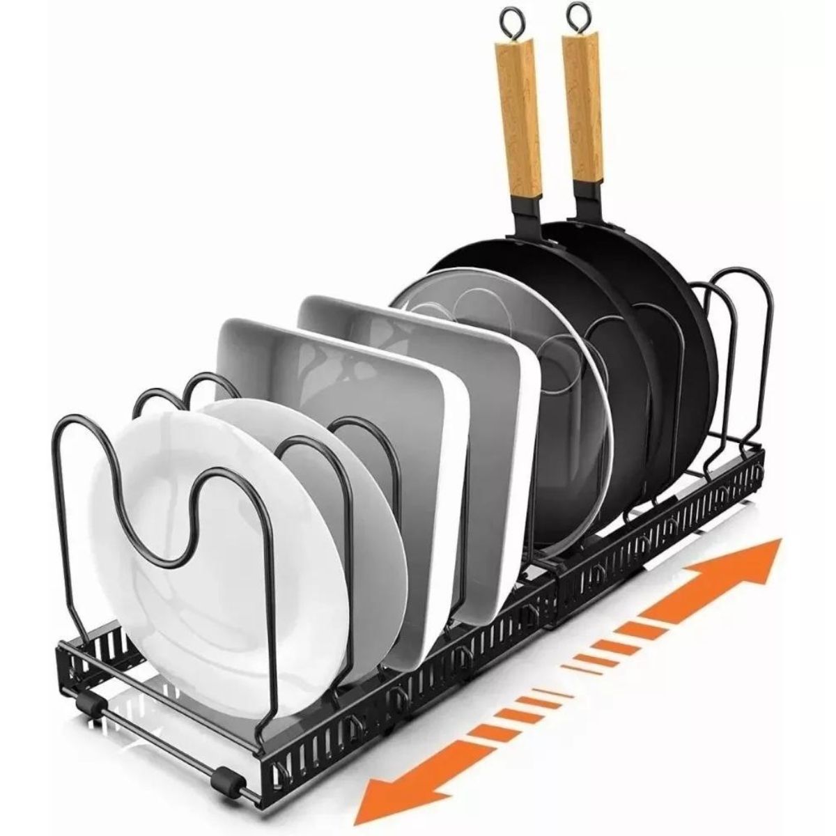 GENERICO - Organizador Tapas Ollas Expansible Estante Cocina Sartén