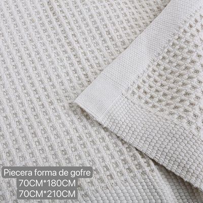 Imagen 2 del producto Piecera Gofre de Algodon-Lino 2Plazas