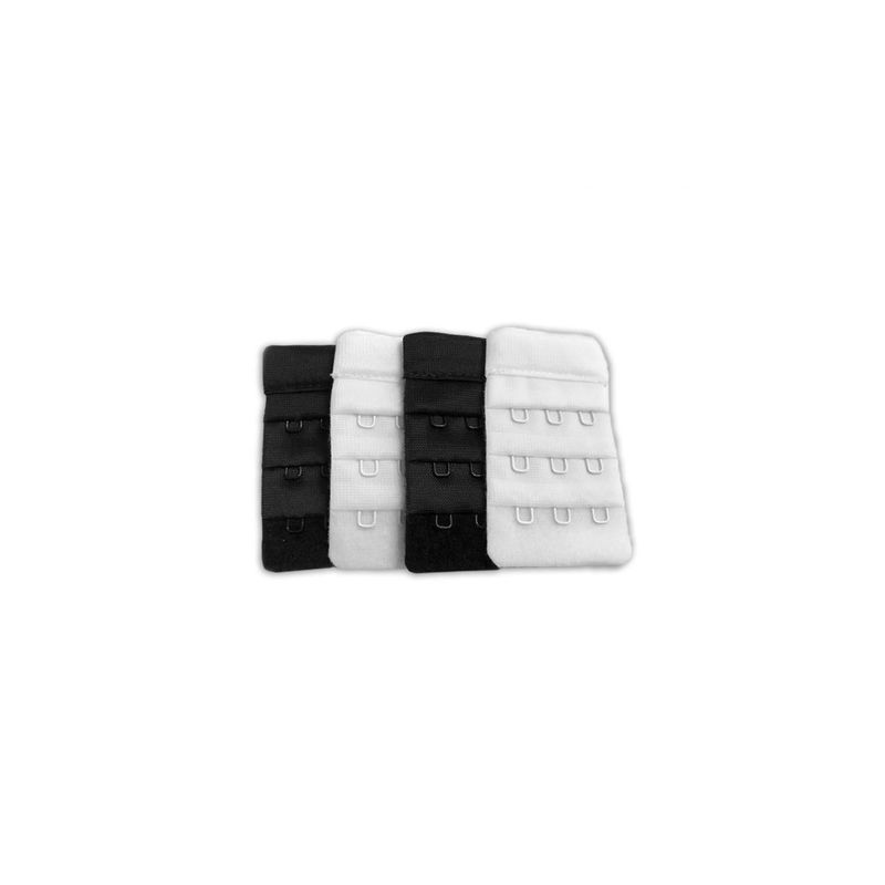 CARRIWELL - Extensor Sostén x4 Blanco y Negro CARRIWELL