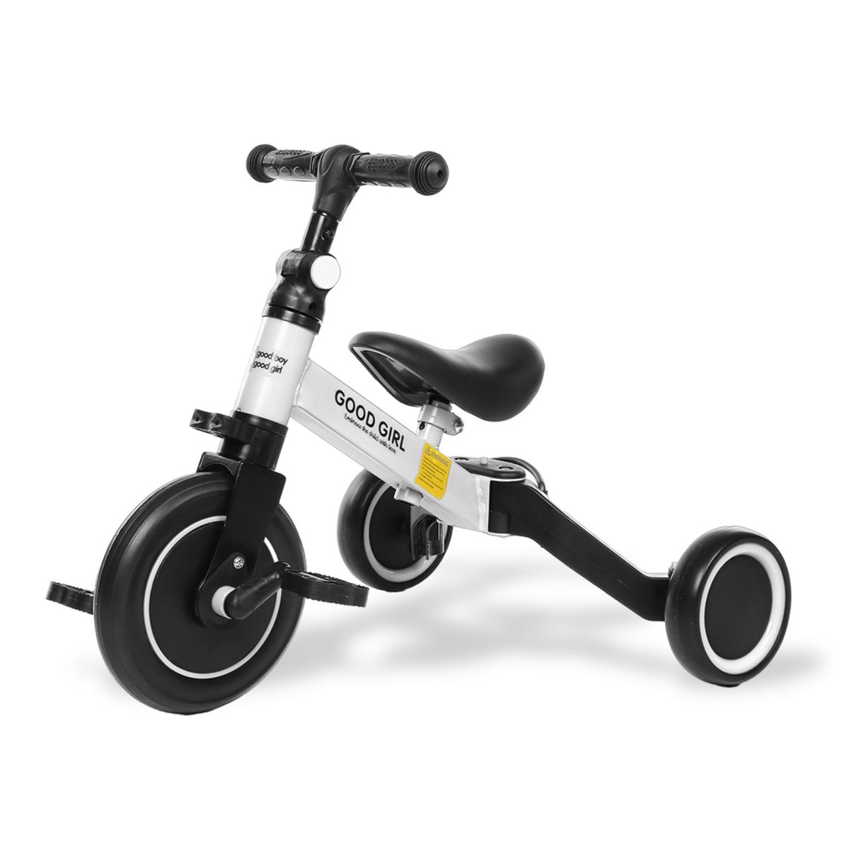 MON PETIT - Triciclo Correpasillos Multiposiciones 3 En 1 Blanco