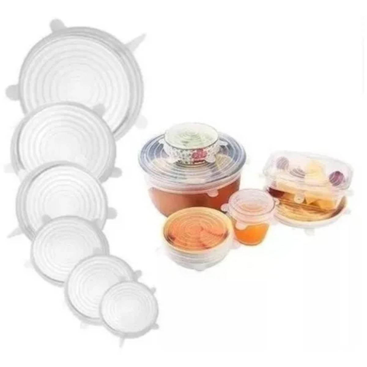 GENERICO - Tapas Silicon para contenedores de cocina