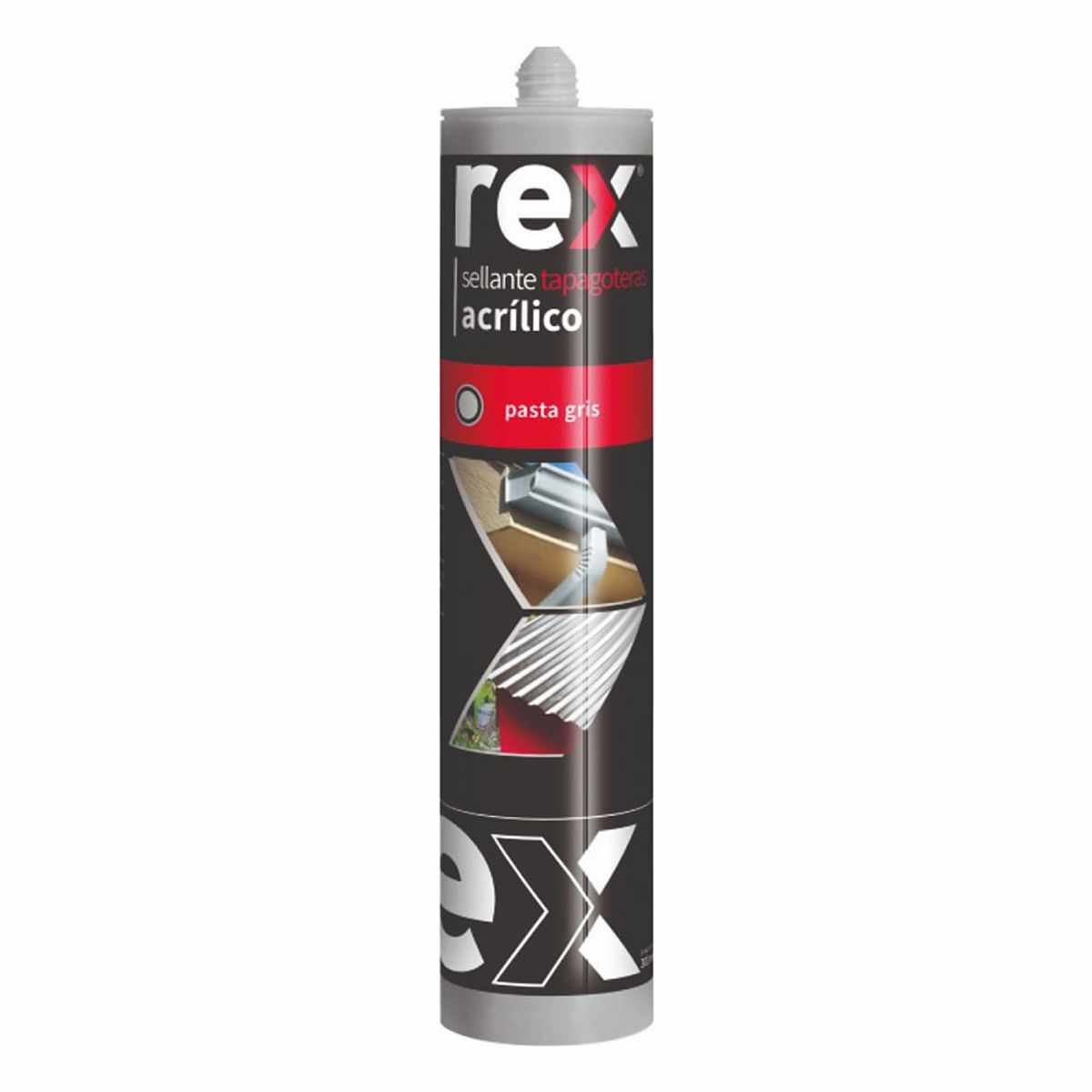 GENERICO - Adhesivo tapagoteras acrilico Rex cartucho 300ml