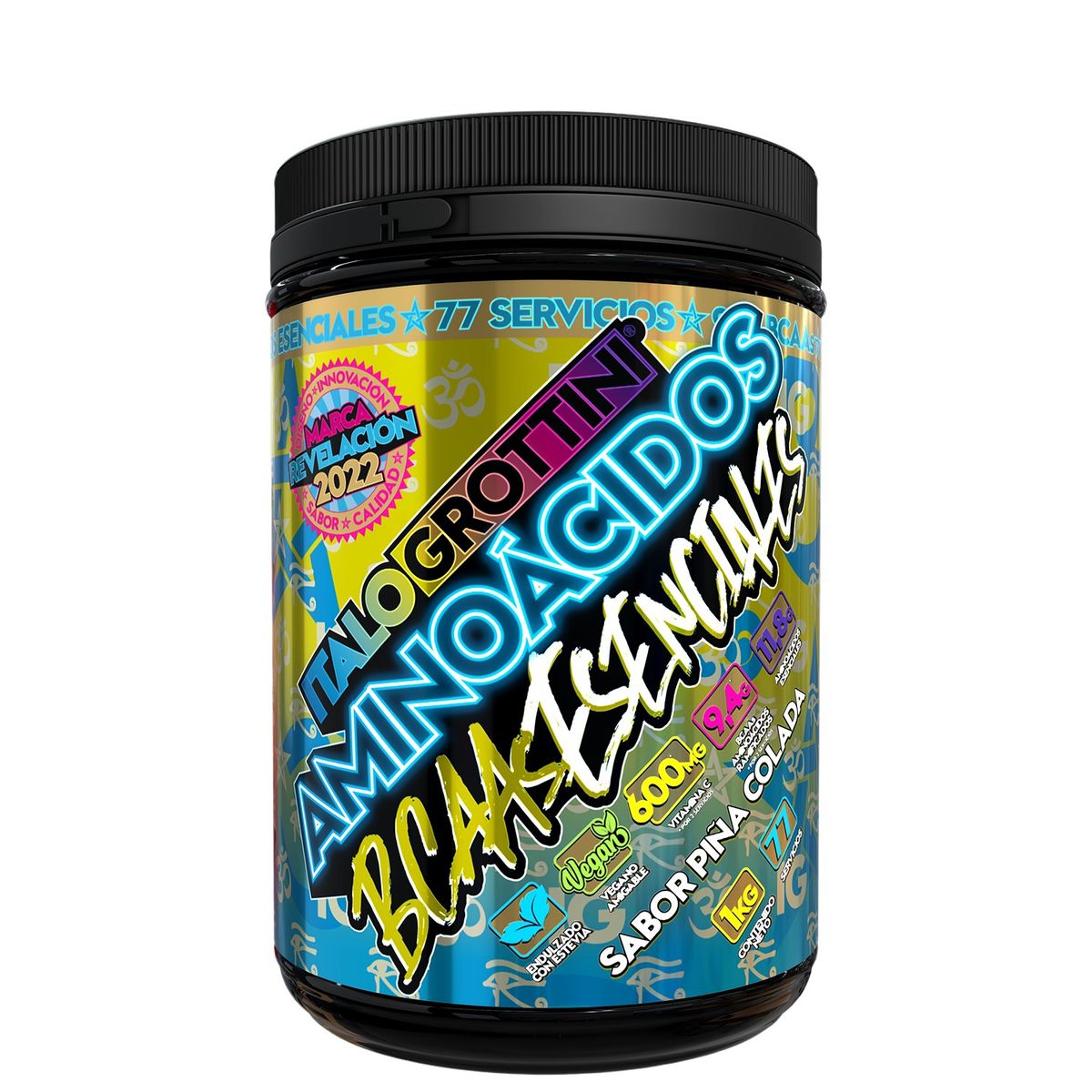 ITALO GROTTINI - AMINOACIDOS Y BCAAS ESENCIALES 1 KG 77 SV PIÑA COLADA - ITALO GROTTINI