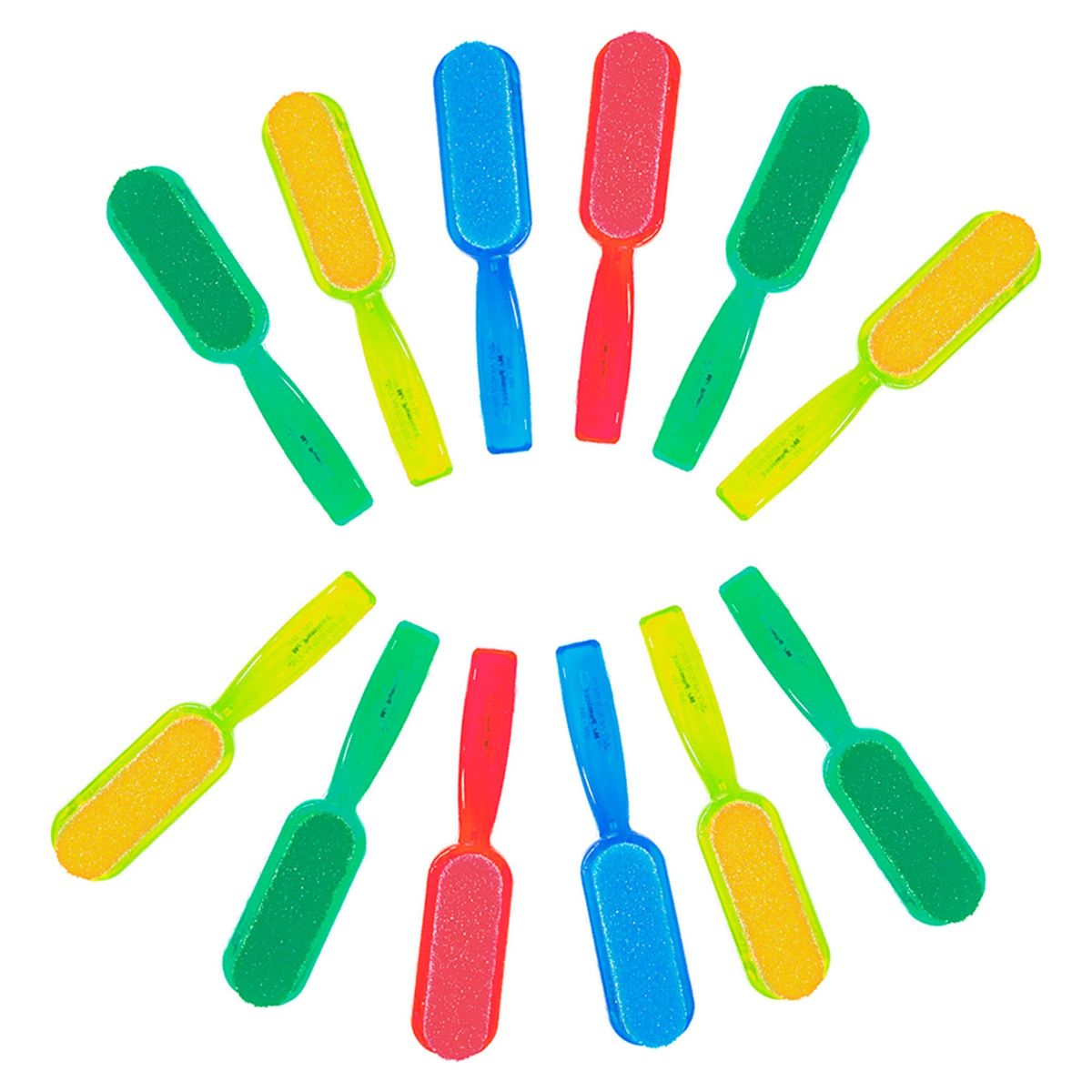 COSMETICAVAL - Kit 12 unidades robanda lima de pie pequeña antibacterial