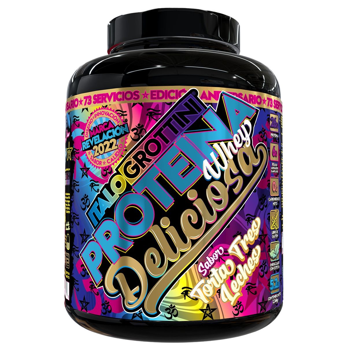 ITALO GROTTINI - PROTEINA WHEY DELICIOSA  5LBS TORTA TRES LECHES - ITALO GROTTINI