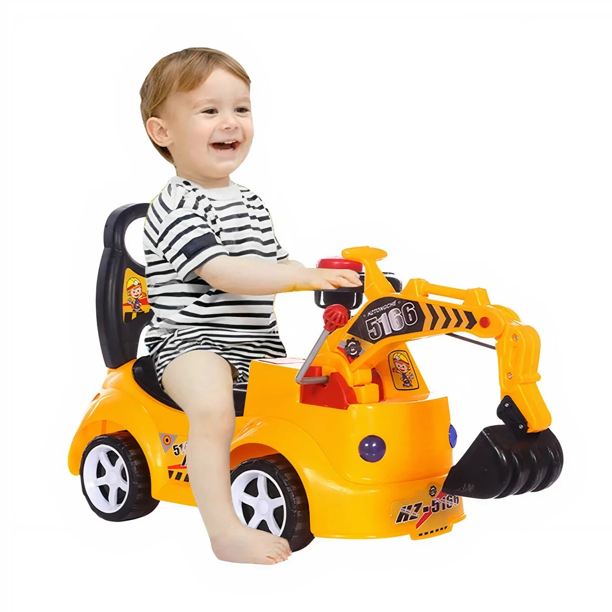 GENERICO - Correpasillo Caminador Andador Retroexcavadora Luces y Sonido