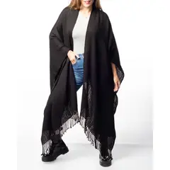 SOL DE MI VIDA - Ruana alpaca tejida en telar