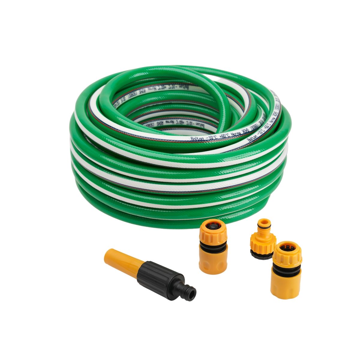 BOLTON - Manguera Anti-Torsión 1/2" 15 metros con accesorios