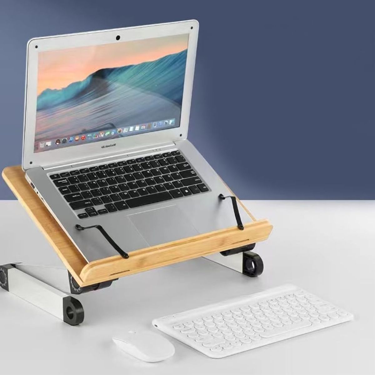 NEWO - Mesa Notebook soporte libros lectura madera plegable