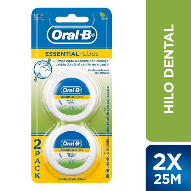 ORAL B - Seda dental Oral B Essential Floss 2 x 25 metros