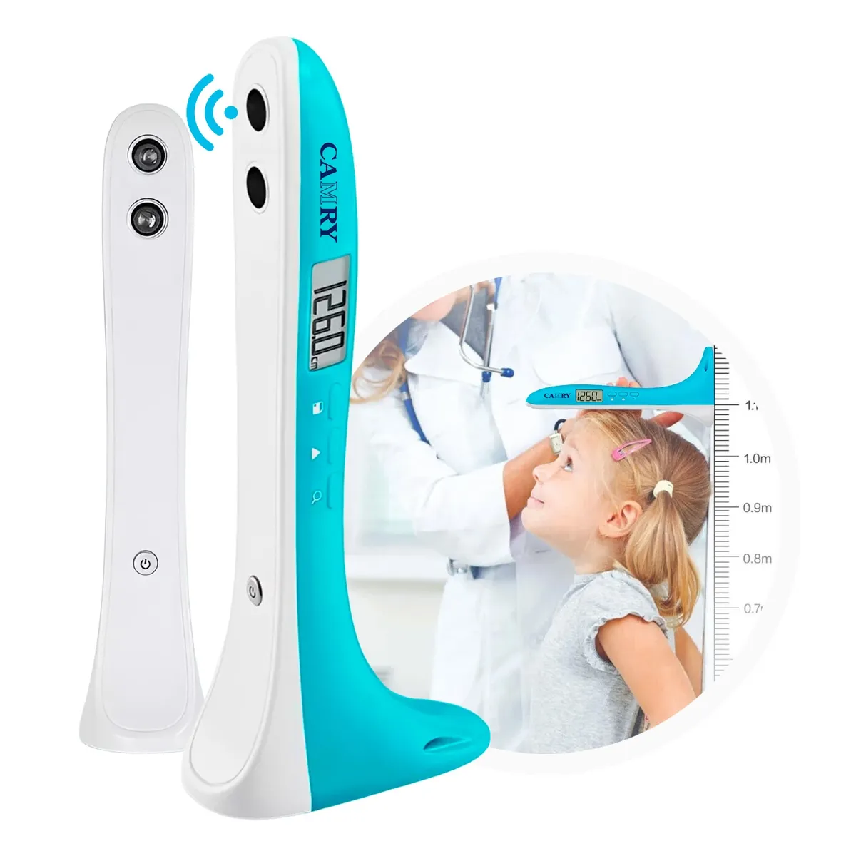 TOPMEDIC - Tallímetro Digital Estadiómetro Inalámbrico Hasta 2 Metros