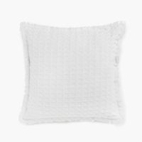 Funda Cojín Algodón Panal 45x45 Blanco