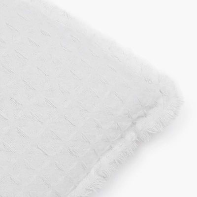 Imagen 2 del producto Funda Cojín Algodón Panal 45x45 Blanco