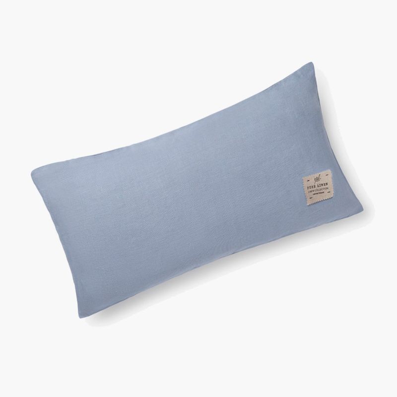 CALMA HOUSE - Funda de Cojin Lino 30x60 Celeste Calma House