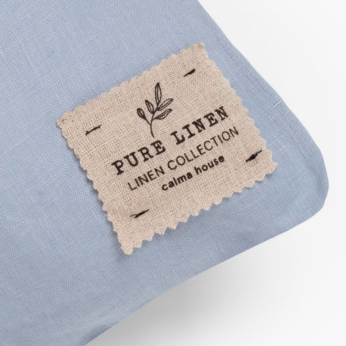 CALMA HOUSE - Funda Cojín Lino 30x60 Celeste Calma House