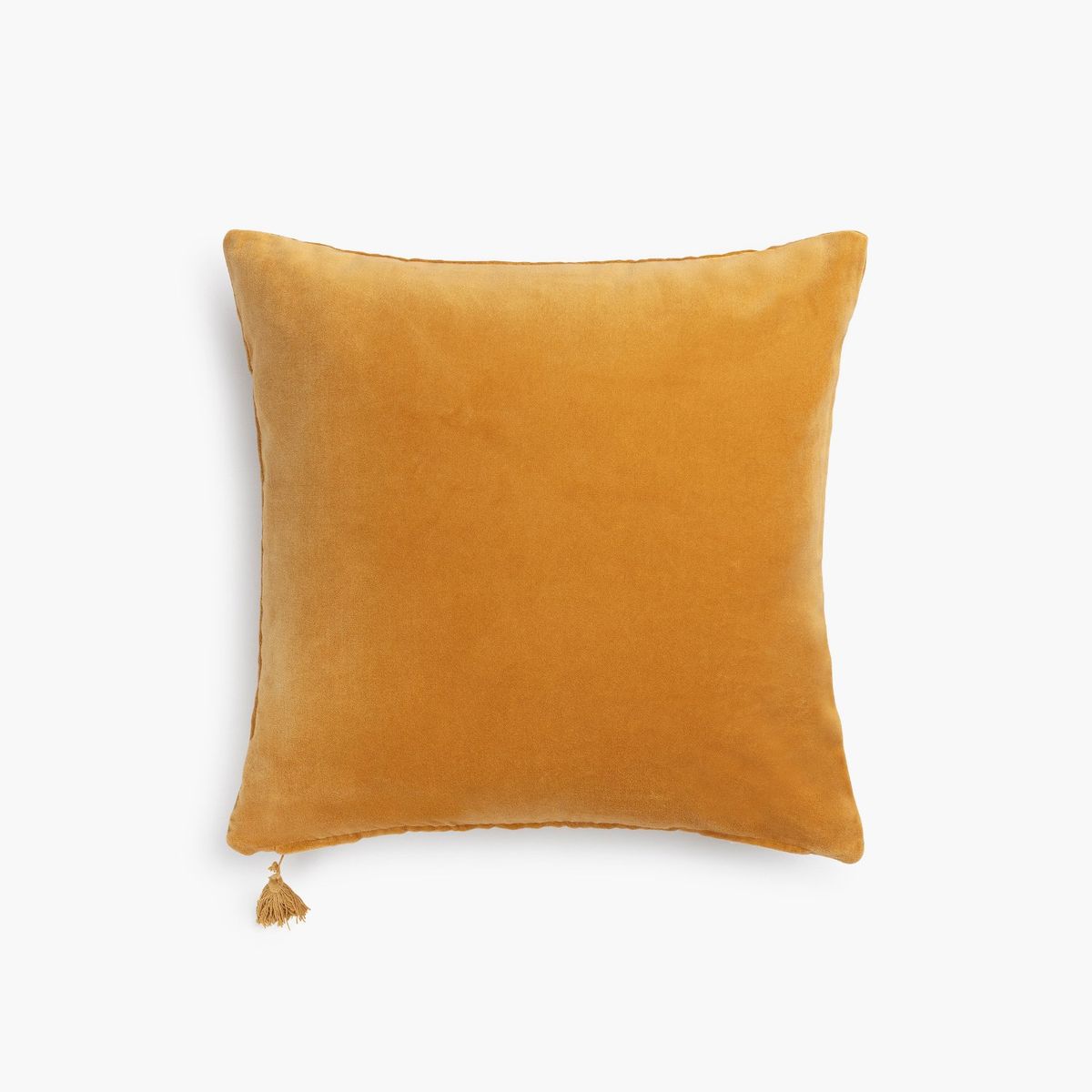 CALMA HOUSE - Funda Cojín Velur 60x60 Mostaza Calma House