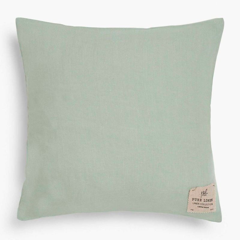 CALMA HOUSE - Funda Cojin Lino 60x60 Verde Calma House