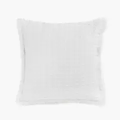 CALMA HOUSE - Funda Cojin Algodon Panal 60x60 Blanco