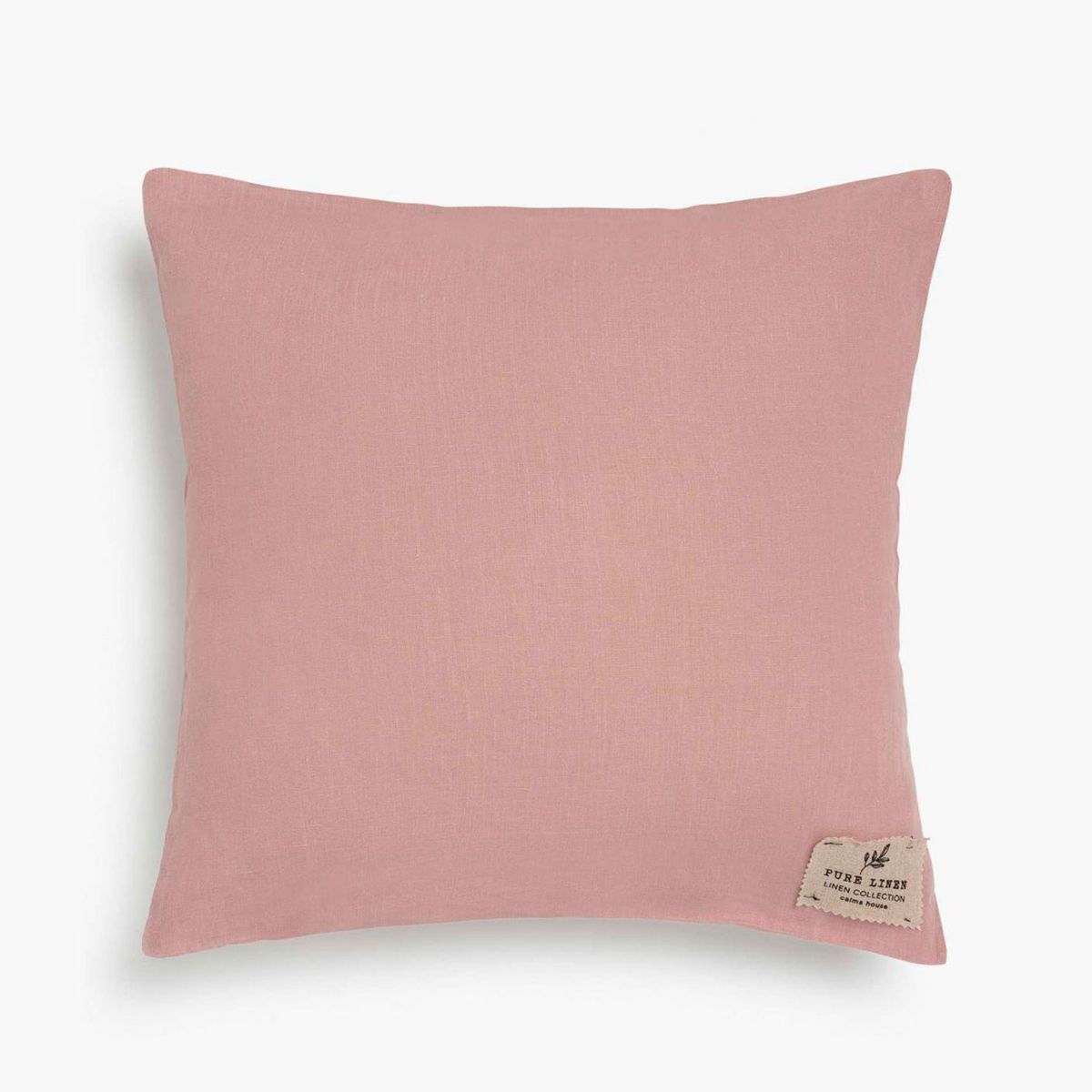 CALMA HOUSE - Funda Cojín Lino 60x60 Rosado Calma House