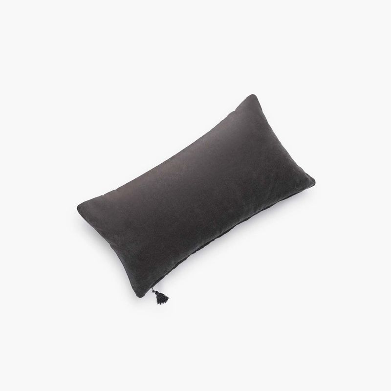 CALMA HOUSE - Funda Cojin Velur 30x60 Negro Calma House