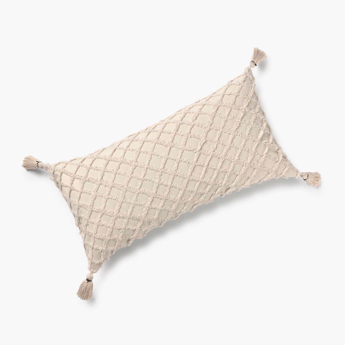 CALMA HOUSE - Funda Cojín algodón Royal 60x30 Crudo Calma House