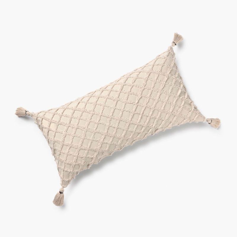 CALMA HOUSE - Funda Cojin algodón Royal 60x30 Crudo Calma House
