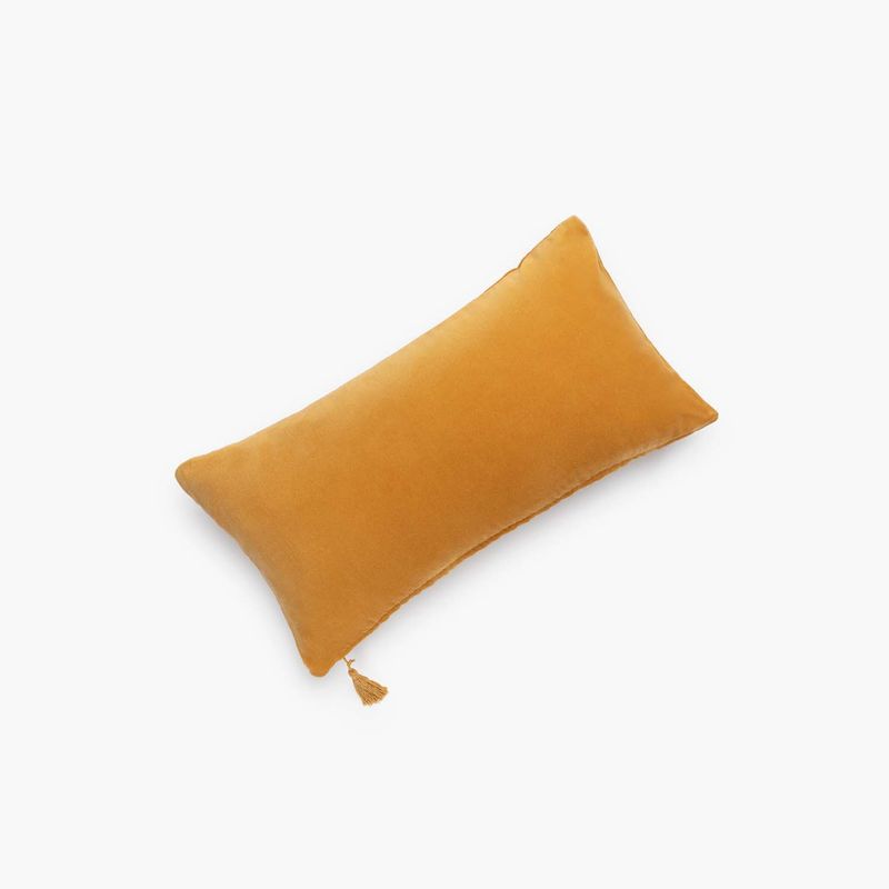 CALMA HOUSE - Funda Cojin Velur 30x60 Mostaza Calma House