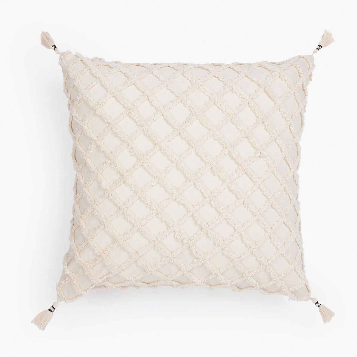 CALMA HOUSE - Funda Cojín algodón Royal 60x60 Crudo Calma House