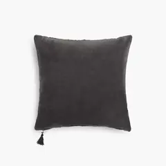 CALMA HOUSE - Funda Cojin Velur 45x45 Negro