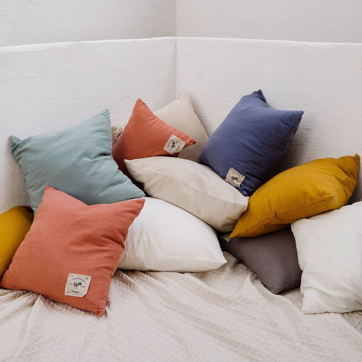 CALMA HOUSE - Funda Cojin Algodon Gavema 45x45 Crudo Calma House