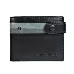 GINO RODINIS - Billetera Hombre Paolo 676 Negro/Acero