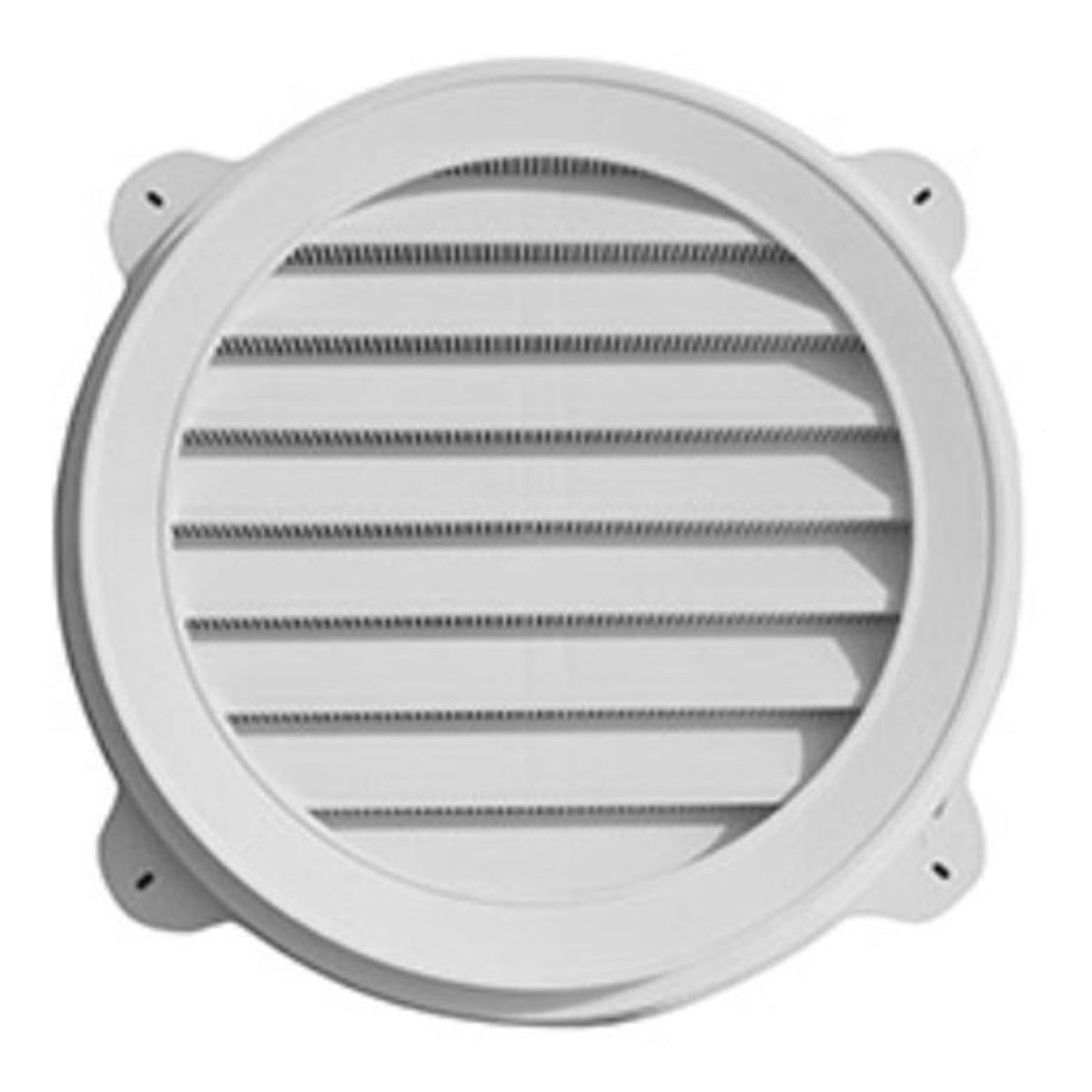 DVP - Celosía Pvc Circular Frontón Exterior 18  Blanca Dvp