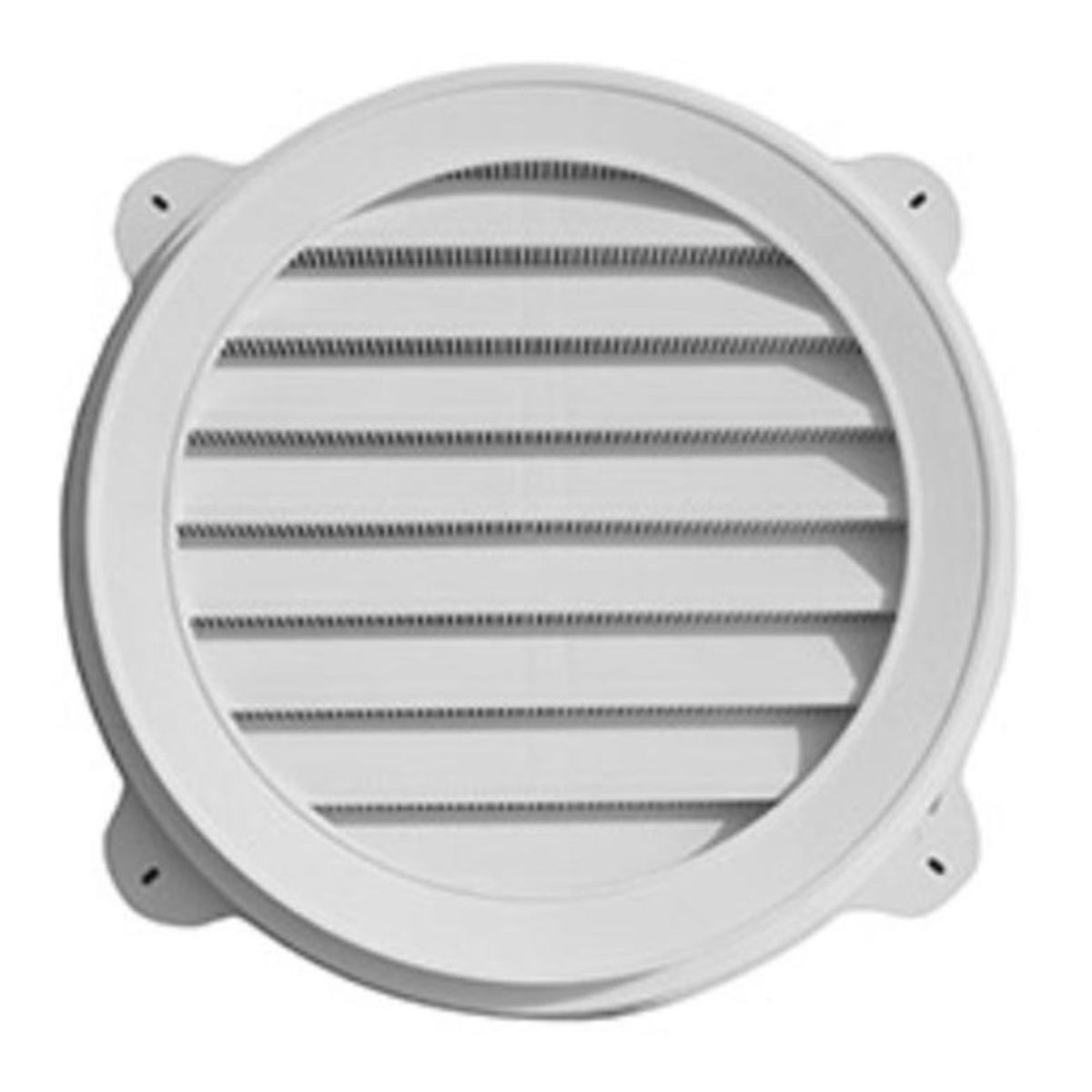 DVP - Celosía Pvc Circular Frontón Exterior 18  Blanca Dvp