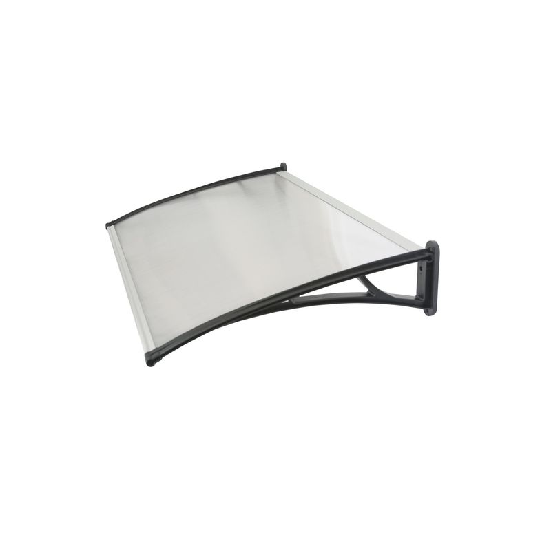 DVP - Alero Listo Curvo 0,7x1,2 mts Transparente  DVP