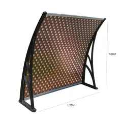 DVP - Alero Listo Curvo Treillage 1,0x1,2 mts Negro