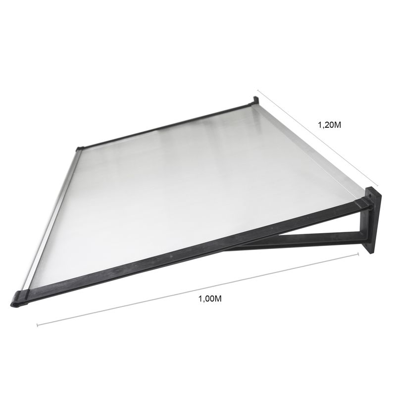 DVP - Alero Listo Recto 1,0x1,2mts Transparente DVP