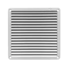 DVP - Celosía Ventilación PVC c/Pestaña 17x17 cm Blanco 10un