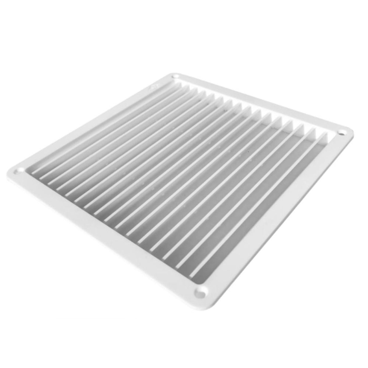 DVP - Celosía Ventilación PVC c/Pestaña 17x17 cm Blanco 10un DVP