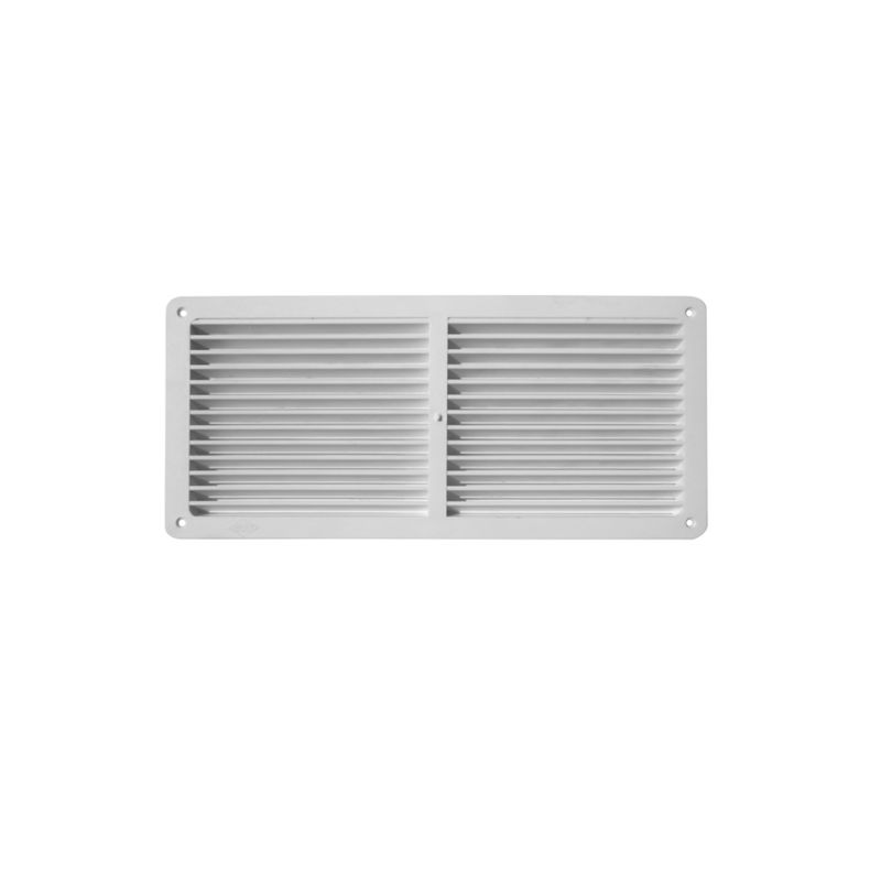 DVP - Celosía Ventilación PVC c/Pestaña 30x13,5 cm Blanco 10u DVP