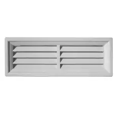 DVP - Celosía Ventilación PVC Beagle 35x13 cm Blanco 1un - Blanco