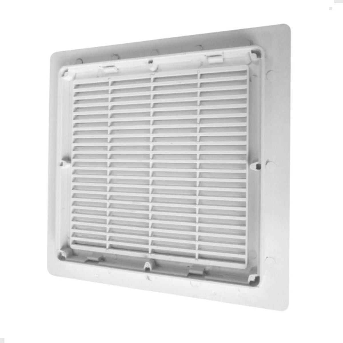 DVP - Celosía Ventilación PVC Nova Clip 30x30 cm Blanco 10un DVP - Blanco