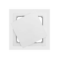 Celosía Ventilación PVC Nova Clip Ciega 30x30 cm Bco 10u