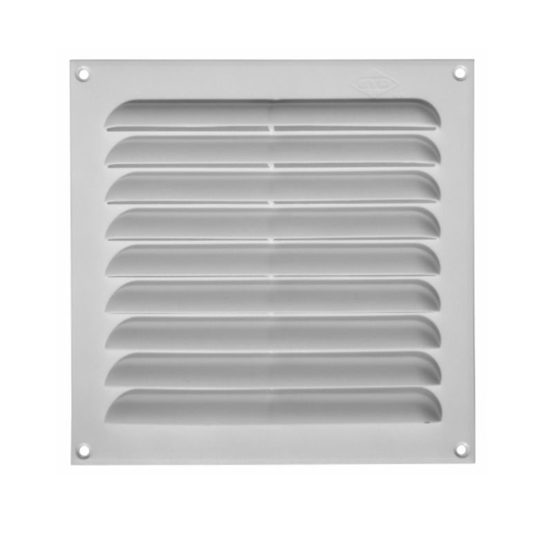 DVP - Celosía Ventilación PVC Plana 20x20cm Blanco 10un DVP.
