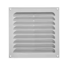 DVP - Celosía Ventilación PVC Plana 20x20cm Blanco 10un DVP.